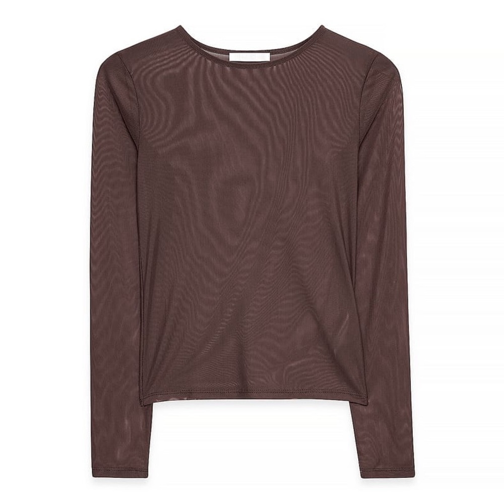 Na-kd Round Neck Fitted Mesh Top